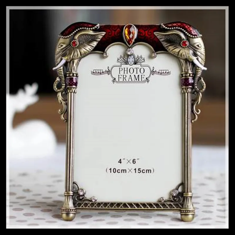 ElimElim 4x6 inch High quality European classical metal photo frame