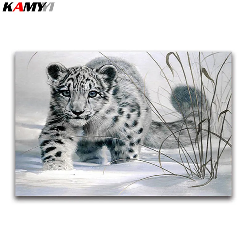 Cross stitch chart-KIT Snow Leopard