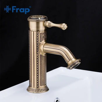 

Frap Retail Deck Mounted Retro Faucet Single Handle Bathroom Faucet Sculpture Sinks Mixer Tap Cold And Hot Water Faucets F1047