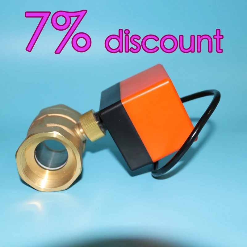 DN40(G1.") AC220V Электрический привод латунный шаровой клапан/механизированный/Разделитель с приводом от шаровой клапан, тип коммутатора Электрический двухсторонний клапаны