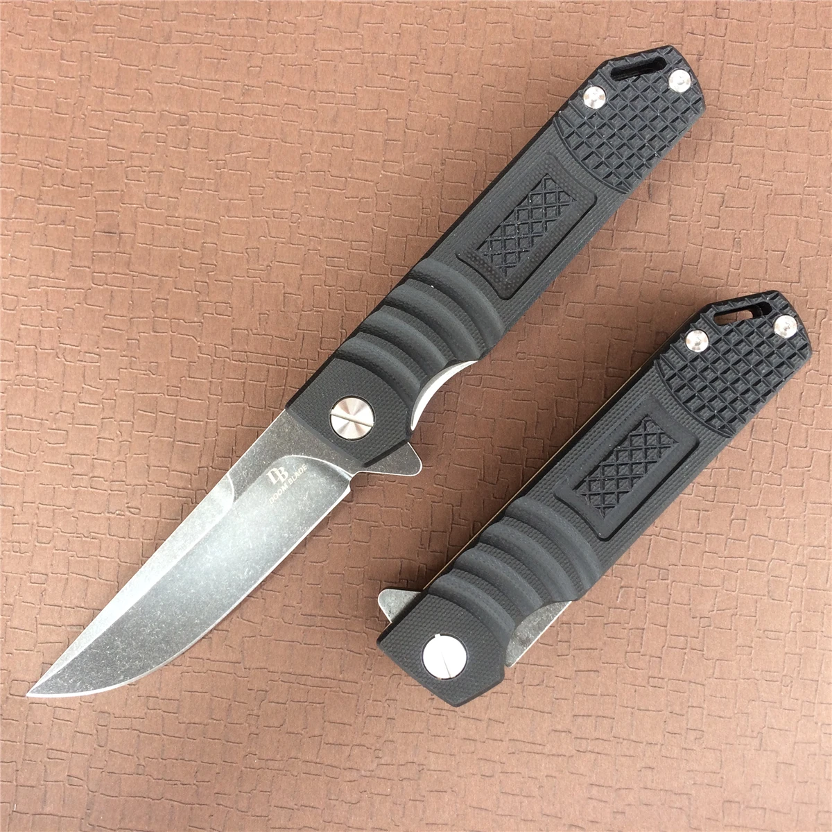

7.9" 60-61HRC Knives Tactical KNIFE D2 Steel Blade G10 Folding Hunting Knife Handmade Survival Camping Outdoor Tool Knife