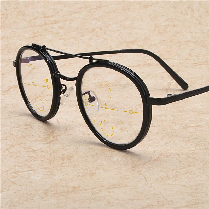 Smart Progressive Multifocal Reading Glasses Automatic zoom near and
