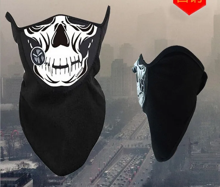 100pcs Skull Black Reversible Neoprene Snowboard Bike Motorcycle Skull