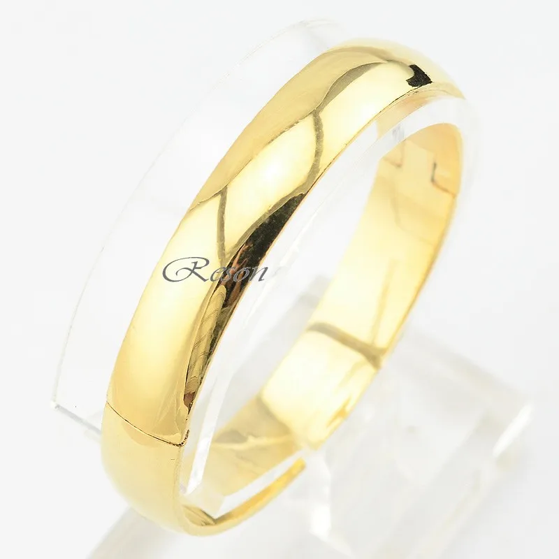 1 шт. 7 мм-10 мм Женский браслет для девочек желтого и золотого цвета гладкие браслеты модный браслет