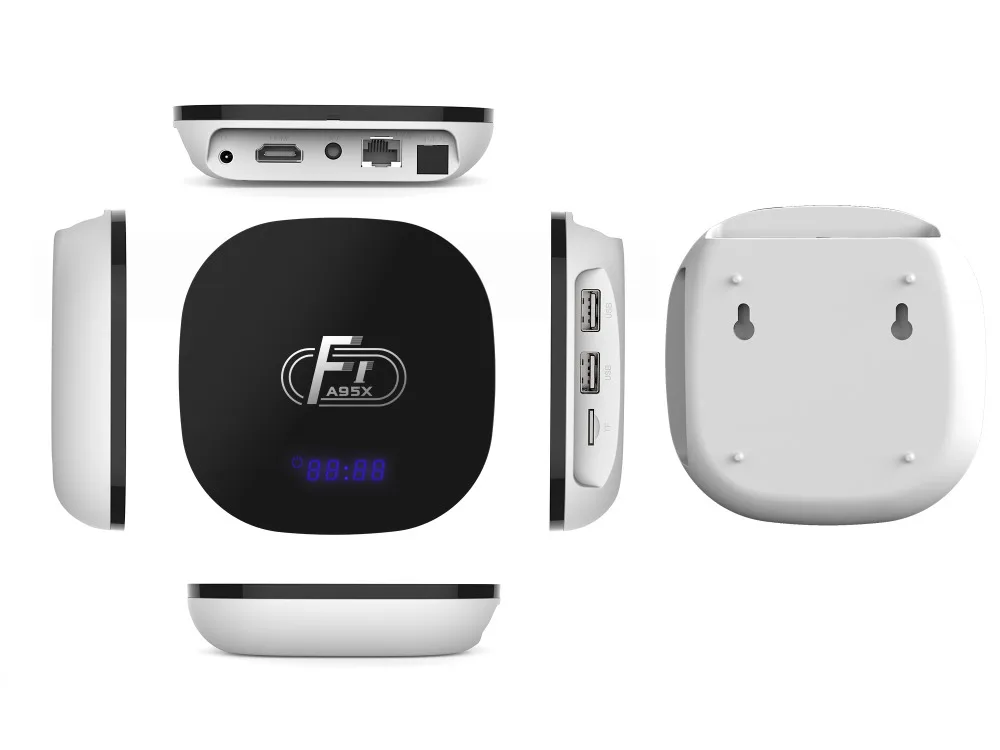 A95X F1 Smart tv Box 10 шт 2 Гб 16B Amlogic S905W Android 8,1 H.265 WiFi 2,4 ГГц LAN 100 м телеприставка медиаплеер