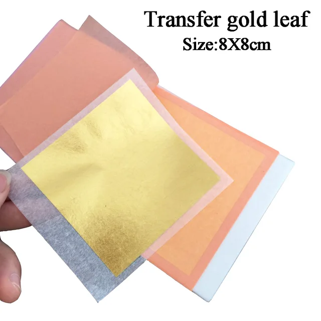 transfer leaf 25 leaves per booklet foil 24k pure genuine edible edible gold foil sheets