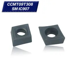 20 шт CCMT09T308 SM IC907 Внутренняя Обращаясь Инструмент Твердосплавные вставки токарный станок режущего инструмента с ЧПУ Инструменты Tokarnyy