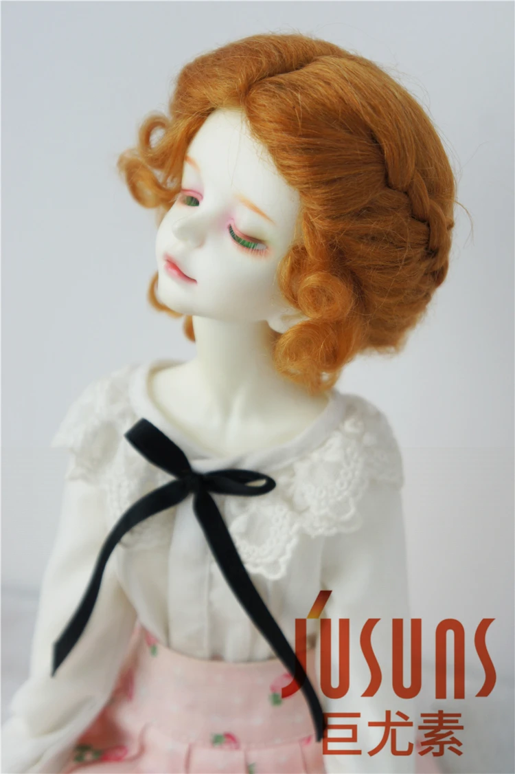 JD089 MSD классический скрученный кукольный парик 1/4 мохер парики для коллекции фарфоровая кукла 7-8 дюймов BJD волосы
