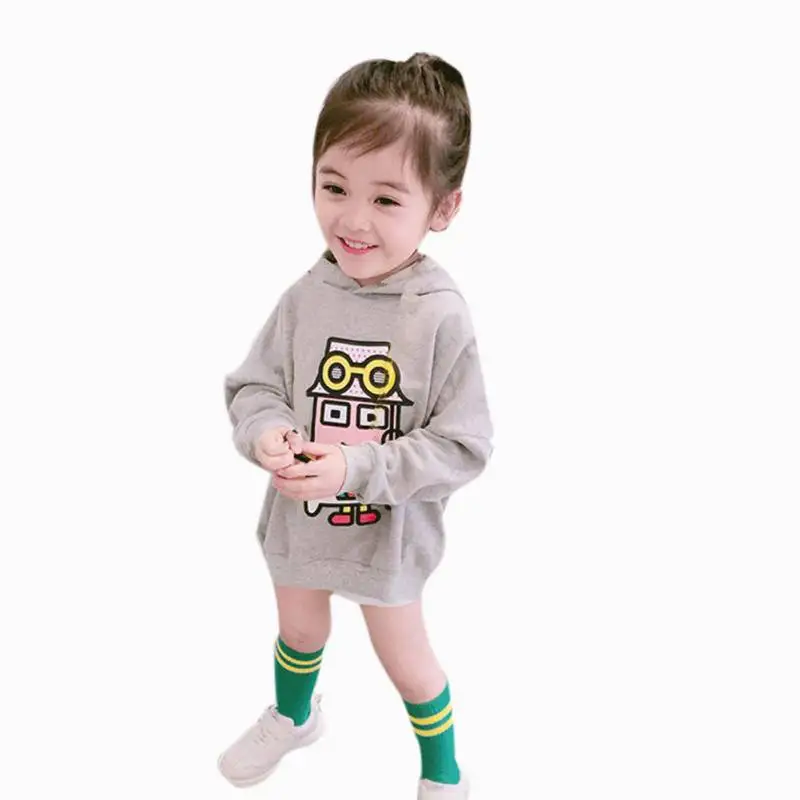 Spring Baby Sweatshirts Girl Clothes AutumnWinter Long Sleeve Baby Sweatshirts Girls Kids Hoodies Clothing Cartoon Print 1-6Y