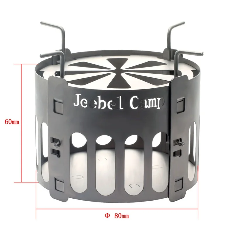 Jeebel Camp титана складной спиртовая плита кронштейн Портативный спиртовое топливо плита стенд