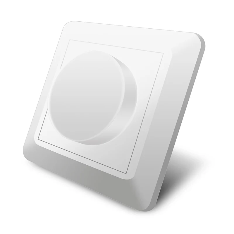 

LED dimmer switch 300W 200-240V trailing edge LED dimmer switch two color lights European standard 860 adjustable knob dimmer