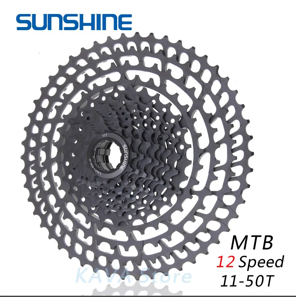 SUNSHINE MTB 12 Скоростей SLR кассета 11-50T 12s широкоугольный Сверхлегкий 399g CNC Freewheel Запчасти для горного велосипеда