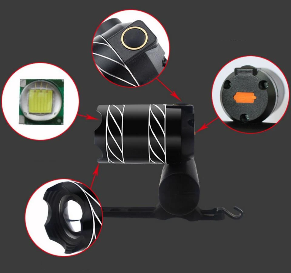 Perfect bike light bicycle front headlights T6 night riding light flashlight mountain bike USB rechargeable headlight glare F1243YQ 1 Perfect bike light bicycle front headlights T6 night riding light flashlight mountain bike USB rechargeable headlight glare F1243YQ 1