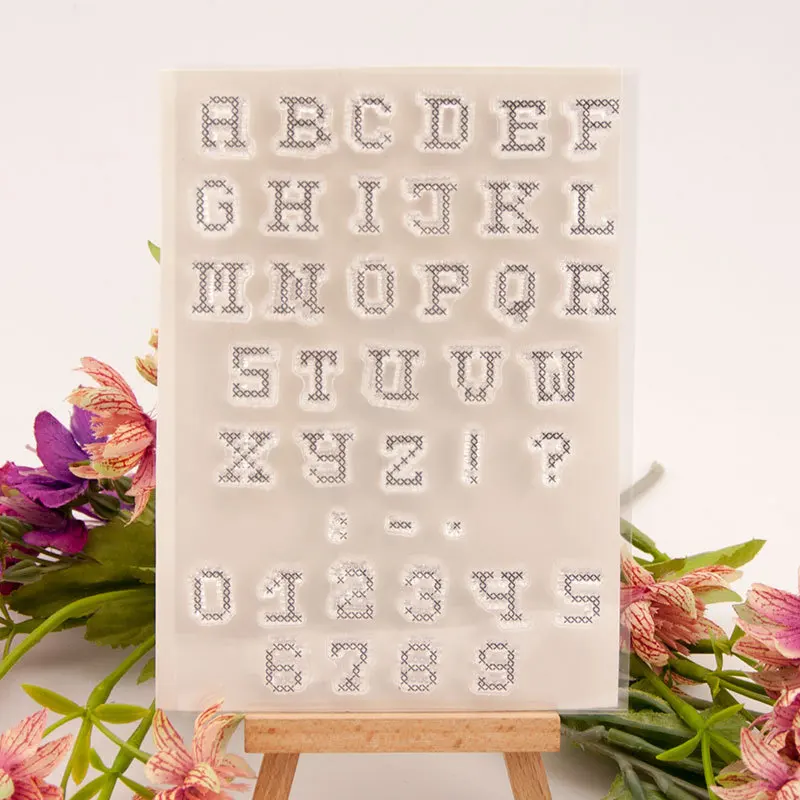 

KLJUYP Alphabet Number Clear Stamps Scrapbook Paper Craft Clear stamp scrapbooking 04247