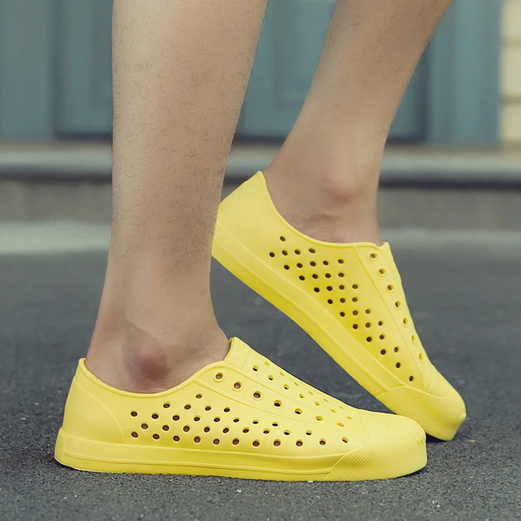 

Summer Sandals Women Shoes 2019 Hollow Out Flat Sandals Women Solid Beach Sandals Casual Sandales Femme Yellow