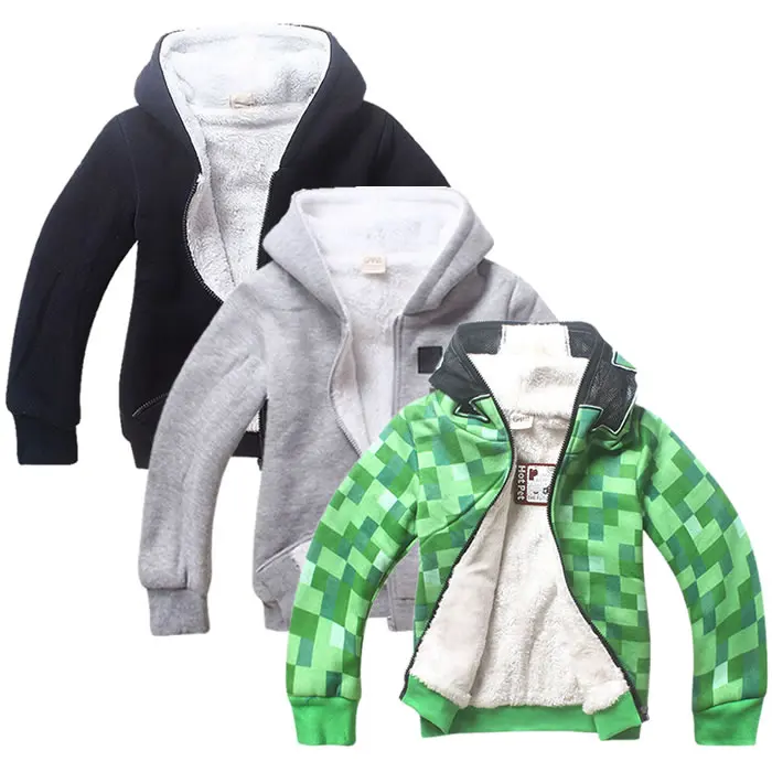 

4-14y Minecraft roblox winter Boy Baby Fashion hoodie 3D Printed coats T Shirt Tops Children Cute Clothes ite Kids Shirts coat