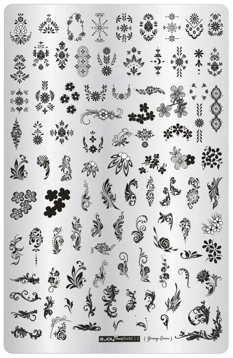 1 шт. шаблон для дизайна ногтей прямоугольник красивый цветок маленькая черепаха Зодиак Изображение Шаблон печатная пластина для маникюра трафарет - Цвет: 16