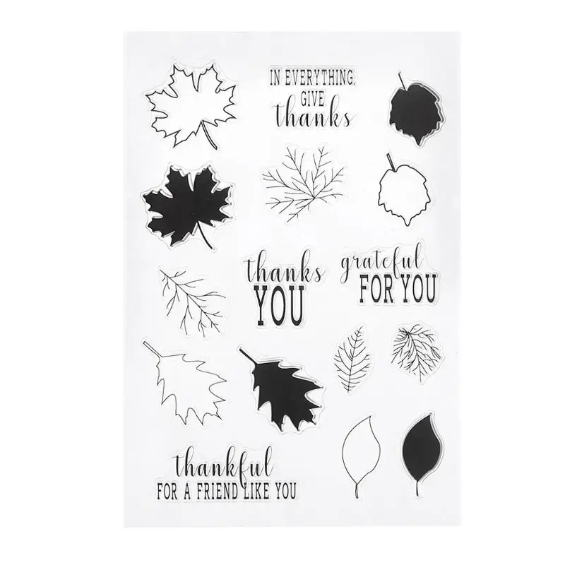 

Maple Leaf Silicone DIY Clear Stamps Scrapbooking for Photo Album Paper Card Art Crafts Decor For Scrapbooking New Stamps 2019