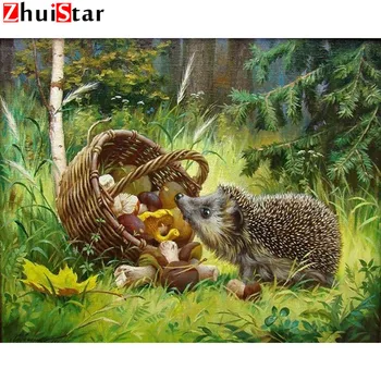 

3D DIY Diamond Painting Hedgehog Diamond Embroidery Hedgehog Sale Mosaic Pattern Painting With Rhinestones XY1