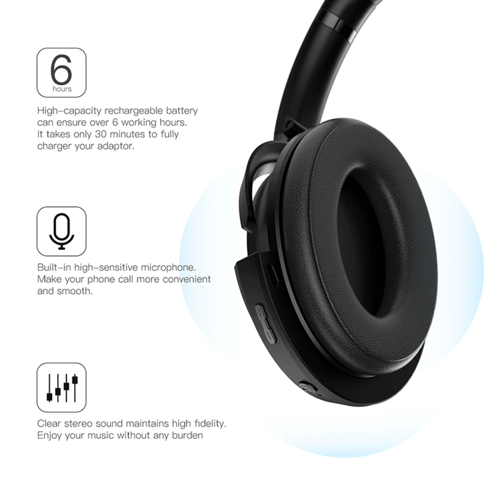 Portable Wireless Bluetooth Adapter for Bose SoundTrue 2 Bluetooth Receiver for Bose SoundTrue Around Ear Headphones II