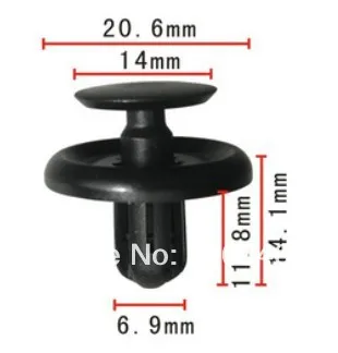 

Fits into 7mm hole clips car push-type retainer case for toyota 90467-07201