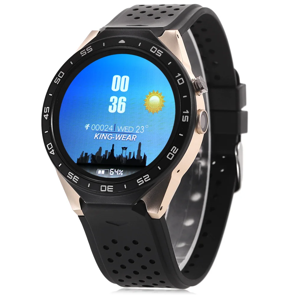 KingWear KW88 Android 5 1 39 дюйма Amoled Экран 3g Smartwatch телефон MTK6580 4 ядра 512 GB gps тяжести Сенсор