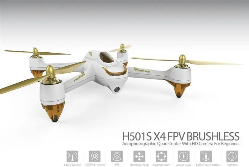 Hubsan H501S X4 Pro 5,8G FPV Бесщеточный с 1080P HD камерой gps RC Квадрокоптер RTF переключатель режимов с пультом дистанционного управления