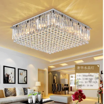

ZYY Modern Luxury K9 Crystal Chandelier LED Lighting LivingRoom Restaurant Crystal Ceiling Lamp Indoor Lighting Fixture