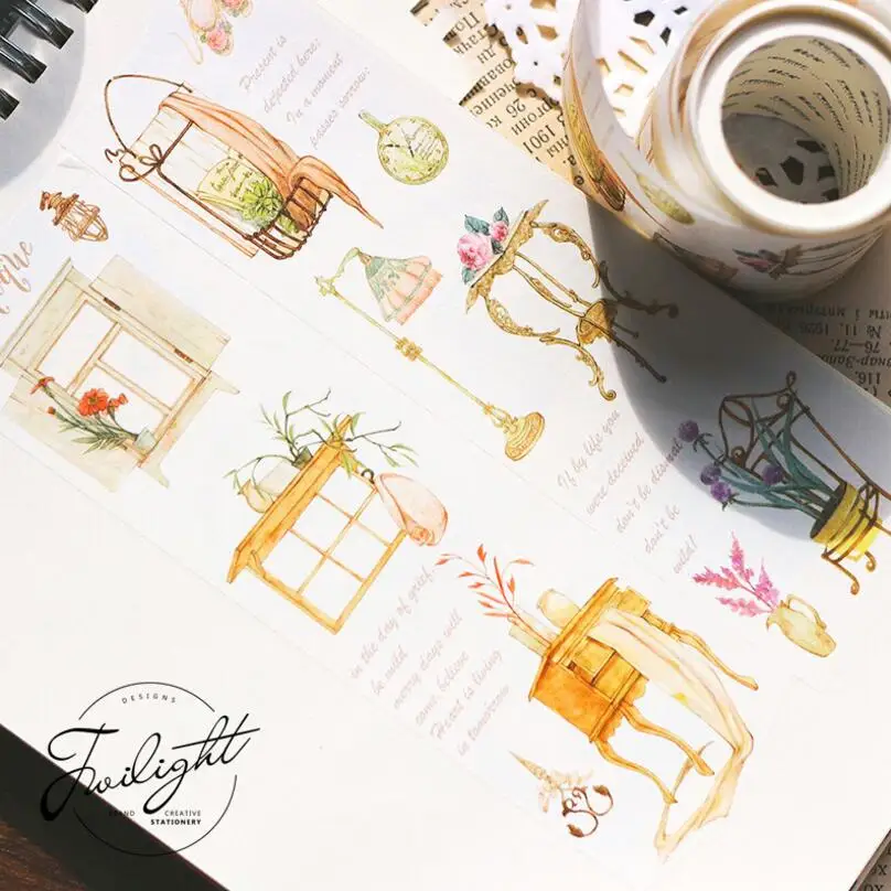 Винтажная Кофейня для отдыха лента декорации Washi DIY планировщик дневник