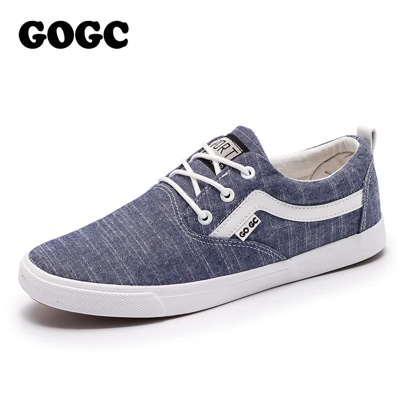 GOGC 2019 جديد الربيع حذاء كاجوال الرجال حذاء رياضة حذاء قماش الرجال حذاء مسطح الدانتيل متابعة أحذية مفلكنة حذاء رجالي slipony G948