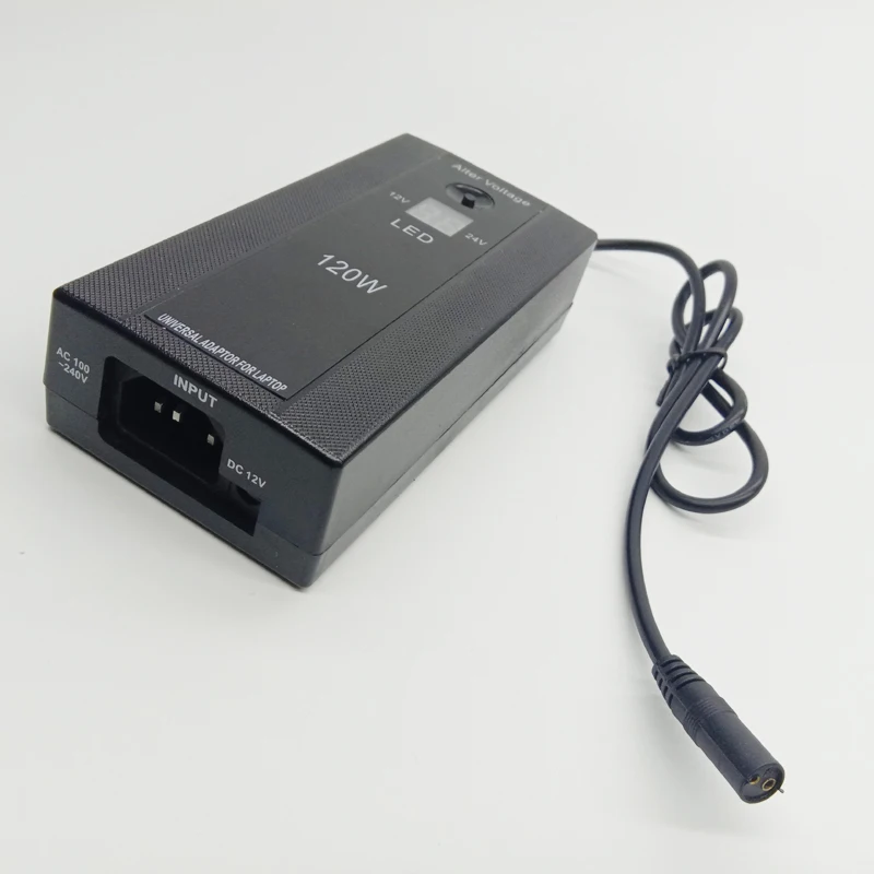 12-24 в 120 Вт DC USB порт светодиодный дисплей автомобильное зарядное устройство Регулируемый блок питания набор адаптеров 8 съемные заглушки для ноутбука