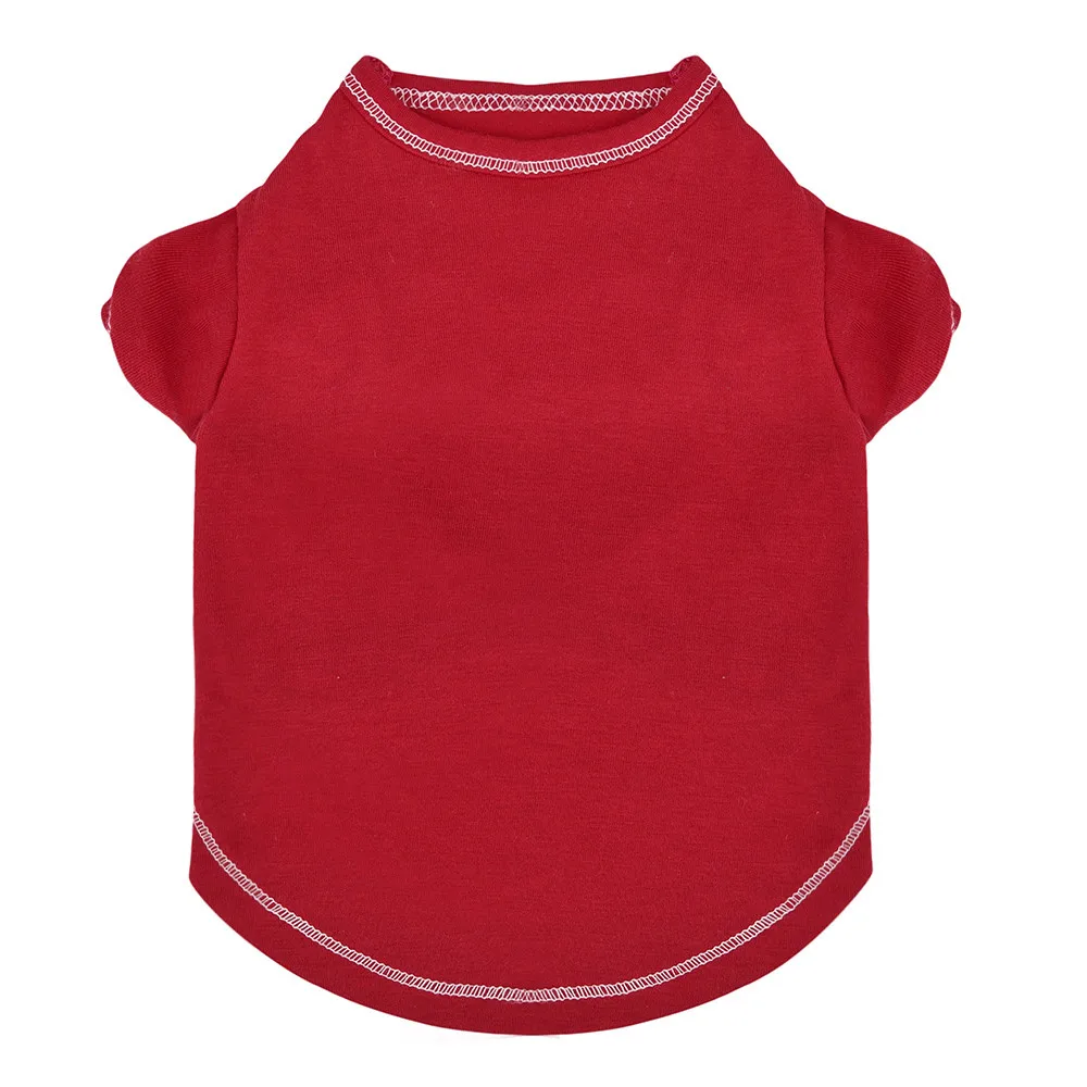 

Small Pet Dog Clothes Fashion dog T-Shirt Apparel Spring Lovely Pure Color Summer Small Pet Dog Clothing Cotton T Shirt gift