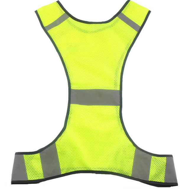 Running High Visibility Reflective Vest Fluorescent Yellow Orange Security Waistcoat For Night Work Outdoor Running Riding Vests