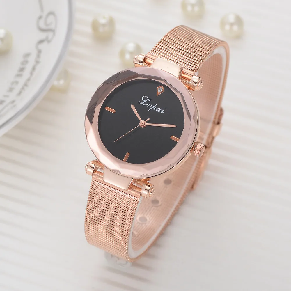 Fashionable Lvpai Women's Casual Quartz Mesh Belt Analog Wrist Watch Fashionable Lvpai Women's Casual Quartz Mesh Belt Analog Wrist Watch