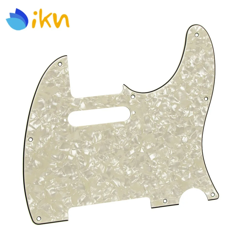 

New 4Ply 8 Hole Guitar Pickguard Scratch Plate Aged Pearl for Standard USA/Mexico FD Tele Style Guitar