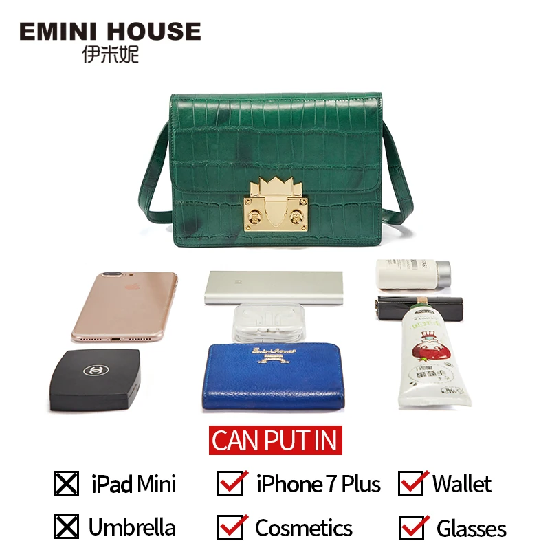 Женская сумка через плечо EMINI HOUSE из натуральной воловьей кожи дизайнерская