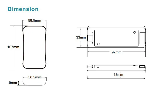 DC12-24V 2,4G беспроводной светодиодный диммер RF контроллер+ сенсорный пульт дистанционного управления для одного цвета и двойной цветной светодиодный лента-лампа