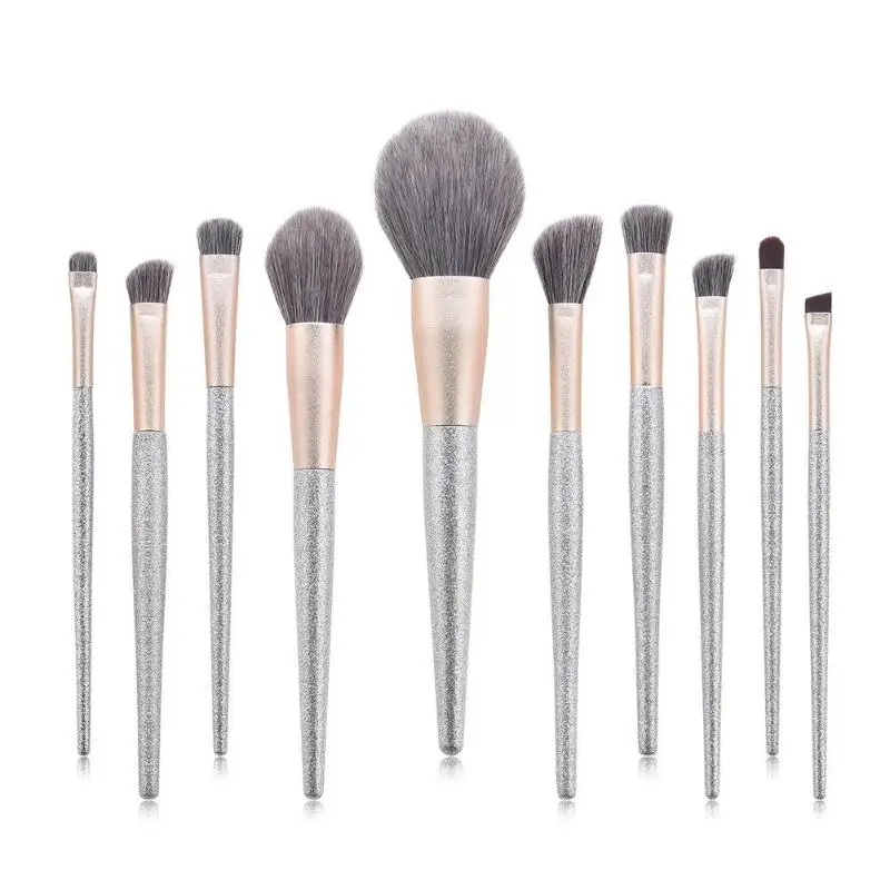 7pcs/10pcs Pro Makeup Brushes Set Portable For Foundation Powder Blush Eyeshadow Concealer Eye Make Up Brushes Cosmetics Beauty