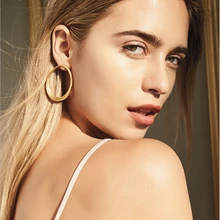 Yhpup, новинка, модный бренд, цинковый сплав, минималистичные серьги-гвоздики, золото, серебро, массивные серьги, для женщин, для офиса, ювелирные изделия, kolczyki