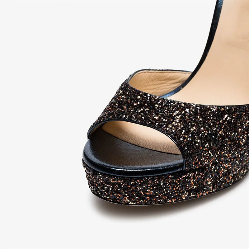 Ty01 Sangle Tissu À Haute Couverture Solide Mariage Mode Femmes Sandales Élégante partie Talons 2019 Super Paillettes Chaussures Cheville De Dames Mince Base 8Xxqww1p