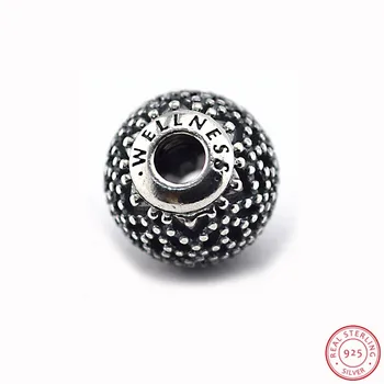 

925 Sterling Silver ESSENCE WELLNESS Charm Beads DIY Fit PANDORA Charms for Women Jewelry Making FE011