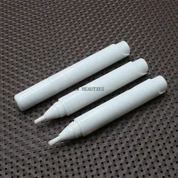 200 шт./лот 5 мл Черный Белый Пластик пустой масло для ногтей ручка Стиль бутылочка с кисточкой для лака для ногтей макияж ручка