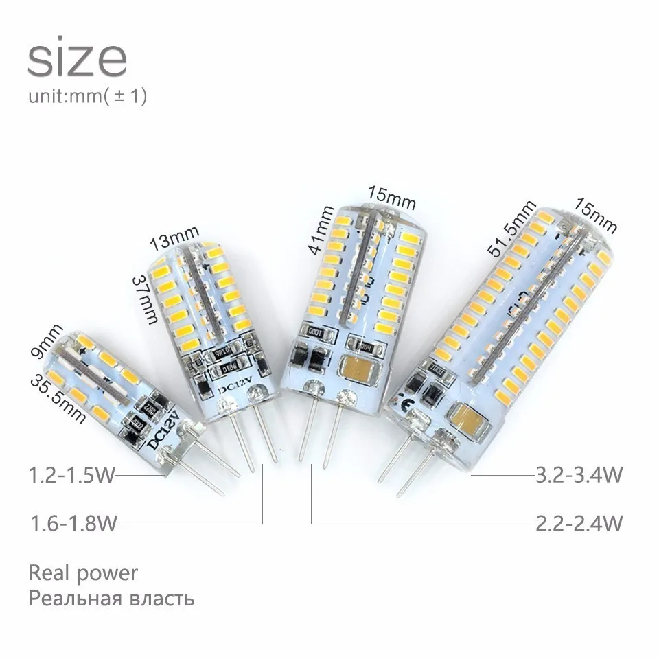 Светодиодная лампа LKLTFX 220 В перем. Тока 3 Вт 2 1 12 G4 SMD3014 2835 24 48 64|light lamp|g4 led bulbled bulb |