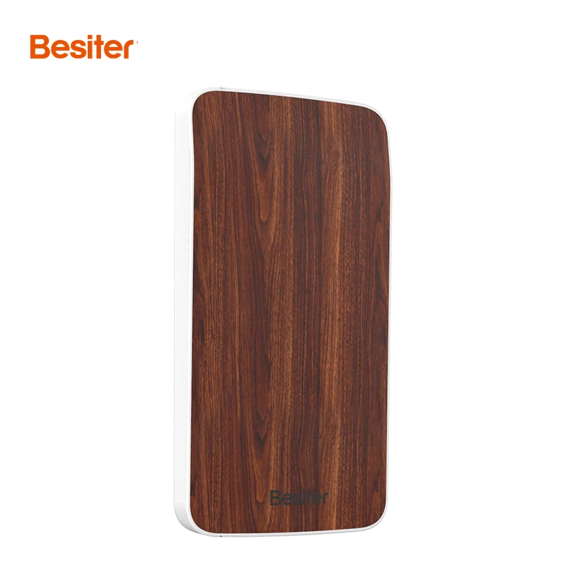 Besiter Power Bank 4000mah/8000mAh Portable Battery Packs Ultra Thin for Smart Phones Charger Wood Design USB | Мобильные телефоны