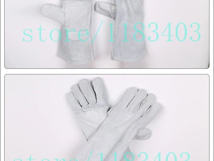 Новый 2019 сварочный два-Слои огнестойкие сварочные перчатки кожаные перчатки огонь перчатки высокого Температура сопротивление