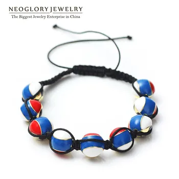

Neoglory Stoving Varnish Zinc Light Yellow Gold Color Plated Russia Flag Bangle Bracelet For Women Men Sporty Jewelry Bijoux CLE
