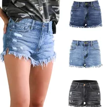 #Special Offers Women Shorts Jeans Cotton Women Summer Feminino cintura alta Mid Rise Shorts Frayed Raw Ripped Denim Plus Size 4 #Special Offers Women Shorts Jeans Cotton Women Summer Feminino cintura alta Mid Rise Shorts Frayed Raw Ripped Denim Plus Size 4