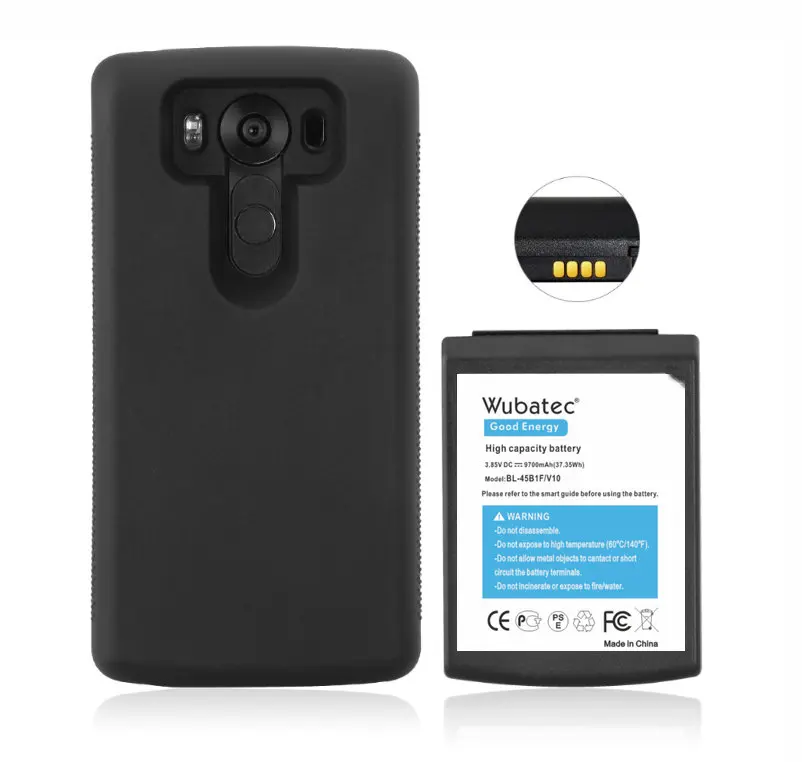 

V10 Battery 1x 9700mAh BL-45B1F Extended Battery For LG V10 BAK-110 F600 H901 VS990 H960A H968 H961N H900 With TPU Case