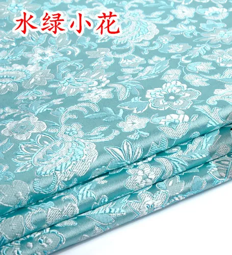 

blue floral Brocade Fabric Damask Jacquard Apparel Costume Upholstery Furnishing Curtain Material cushion fabric 75cm*50cm