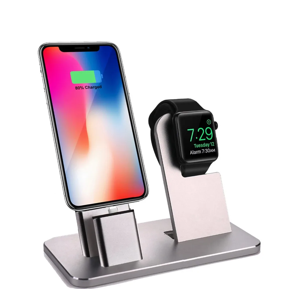 

Charing stand Dock Power Station Charger Stand for Apple Watch Series 3/2/1/42MM/38MM ,for iPhone X/8/8 Plus/7/7 Plus/6S/6S Plus